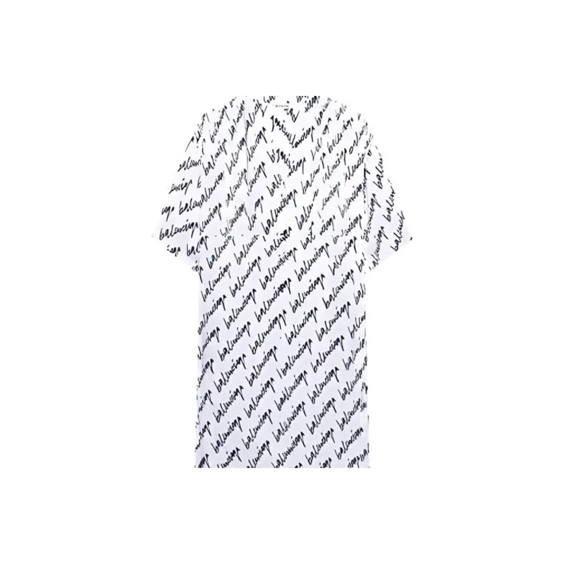 Balenciaga SS22 Short Sleeved Dresses Women's White-3