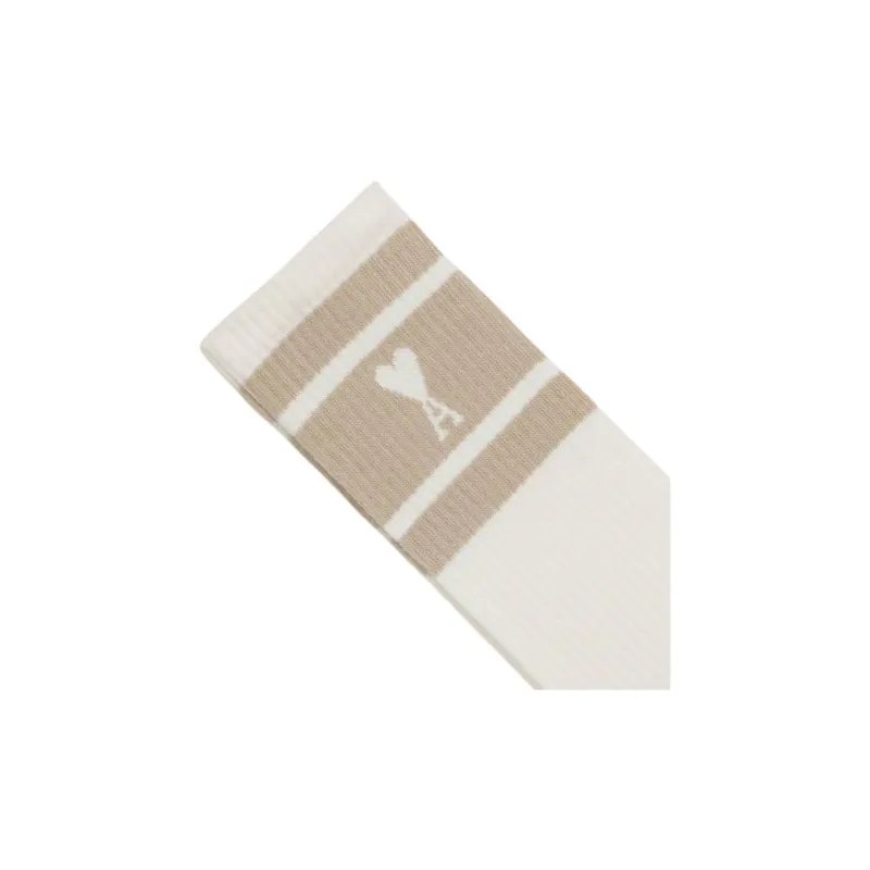 AMIPARIS Paris Logo Intarsia Ribbed Socks-1