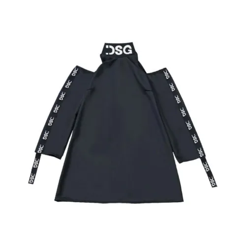 DSG DISGUSTO 블랙 여성 긴팔 원피스