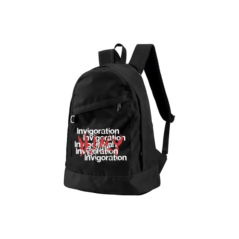 HINY Polyester Backpack Unisex White-49