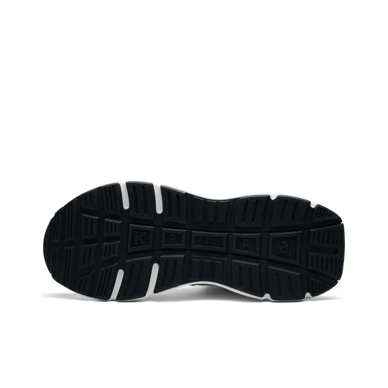 Kappa Slip Resistant And Abrasion Resistant Coverage High Top Outdoor Shoes Unisex Black White-5