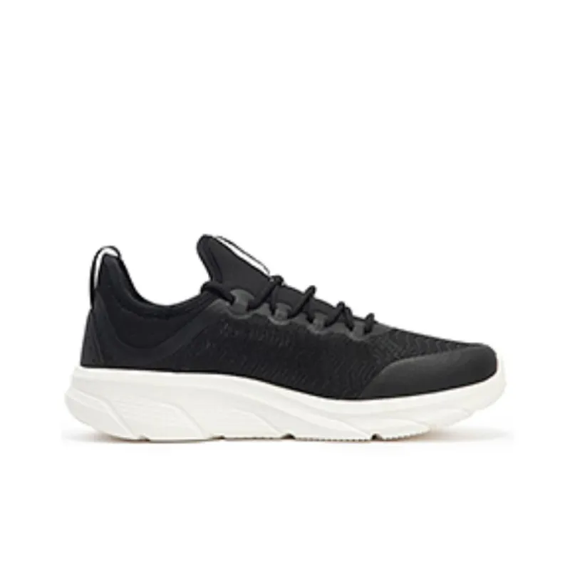 361° Anti Slip Wear Resistant Low Top Running Shoes Men's Black White-2