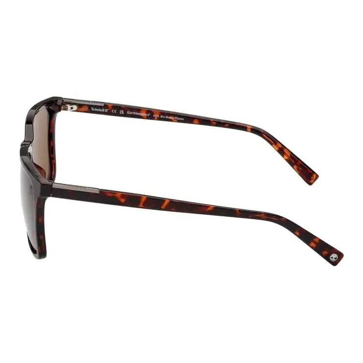Timberland Plastic Irregular Shape Sunglasses Men's Tortoiseshell-1