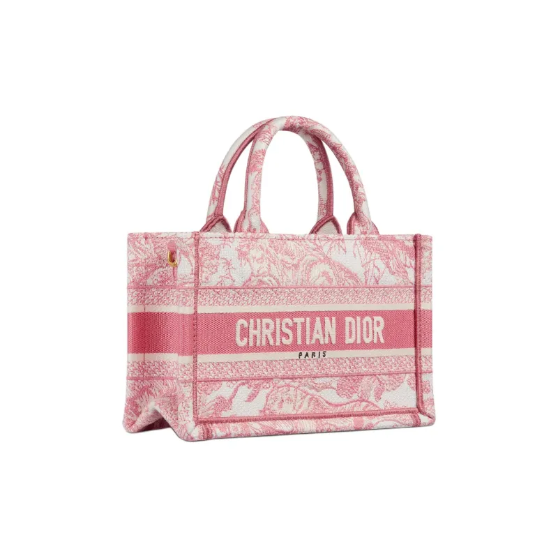 DIOR Dioriviera Cotton Tote Bag, Shopping Bag, Shoulder Bag, Handbag Mini Women's Pink-2