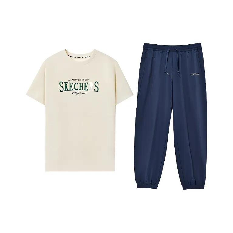 Skechers Basic Activity Collection Sports League Collection Casual Sportswear Men's 2 Piece Set-0