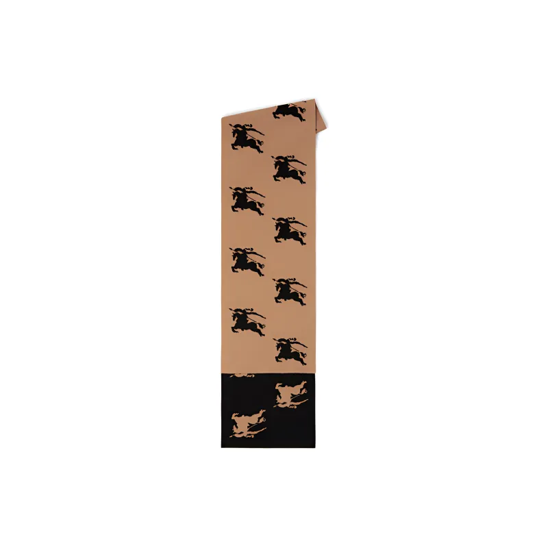 Burberry Equestrian Wool Scarf-1