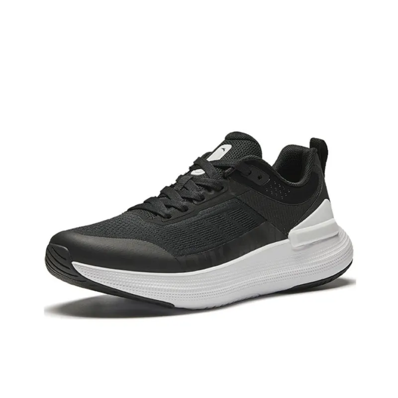 Anta Running Collection Anti Slip Wear Resistant Low Top Casual Running Shoes Men's Basic Black-1