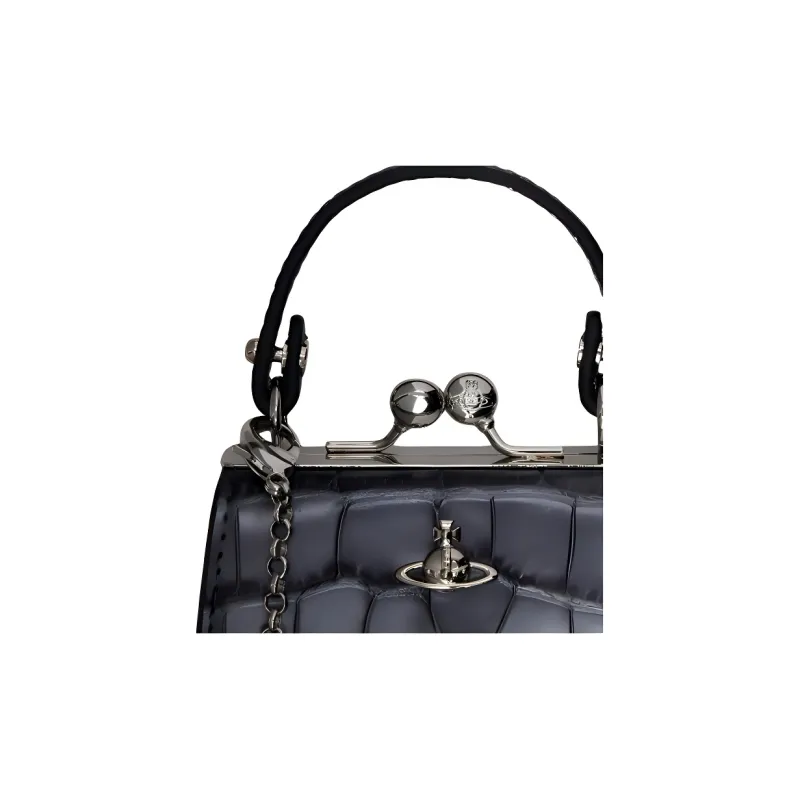 Vivienne Westwood Leather Handbag Women's Black-3
