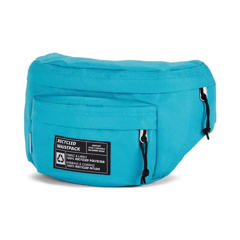 JanSport Recycled Nylon Fanny Pack Unisex Blue-1