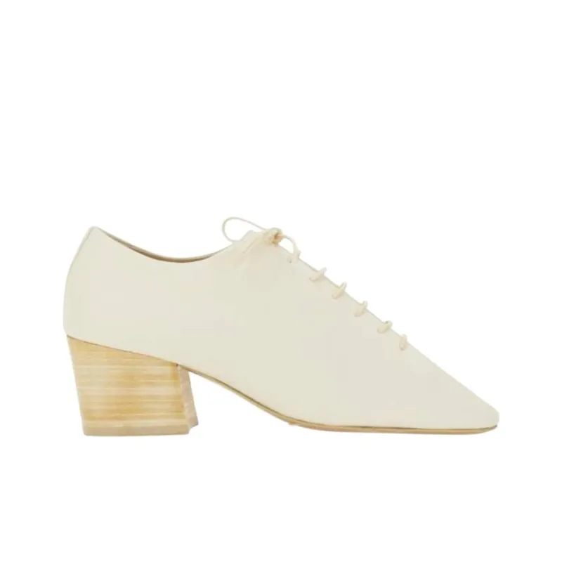 Lemaire Souris Chunky Heel High Heels 5.5cm Women's Beige-1