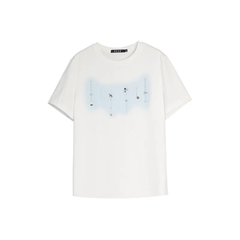 ELLE T Shirts Women's White-0