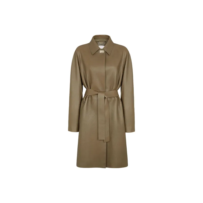 FENDI Leather Coat-0