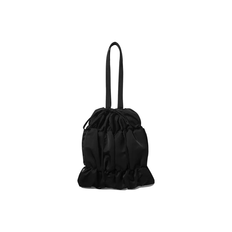 COVERNAT Nylon Tote Bag, Shopping Bag, Handbag, Shoulder Bag Women's Black-2