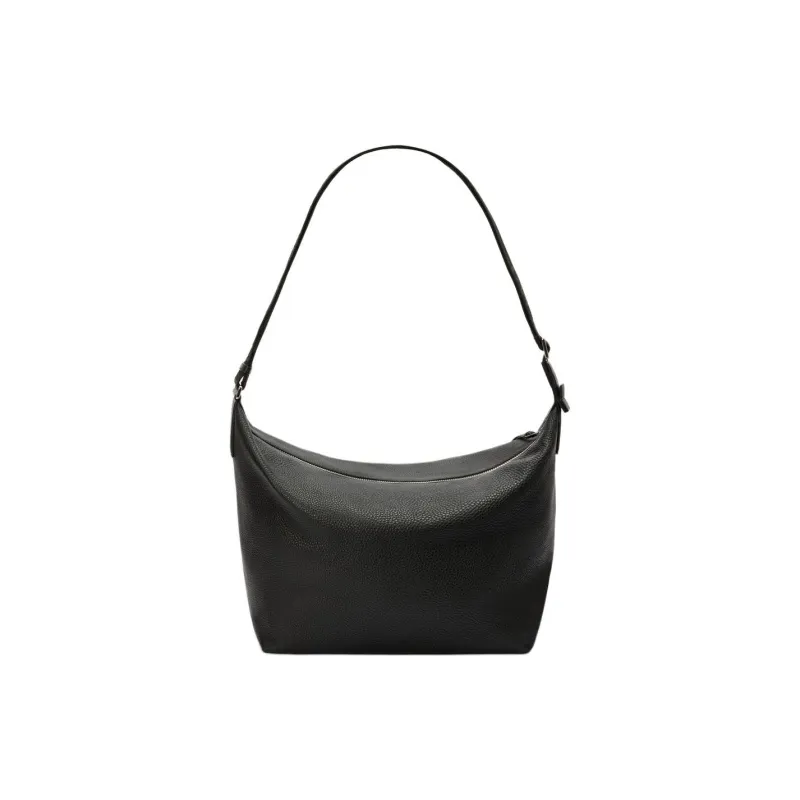 LOEWE Cubi Cow Leather Shoulder Bag, Crossbody Bag Men's Black-3