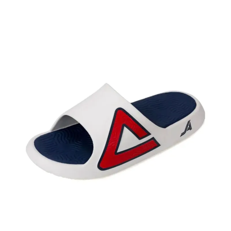 PEAK State Pole Classic Drag Slide Slippers Unisex White Light Khaki-6