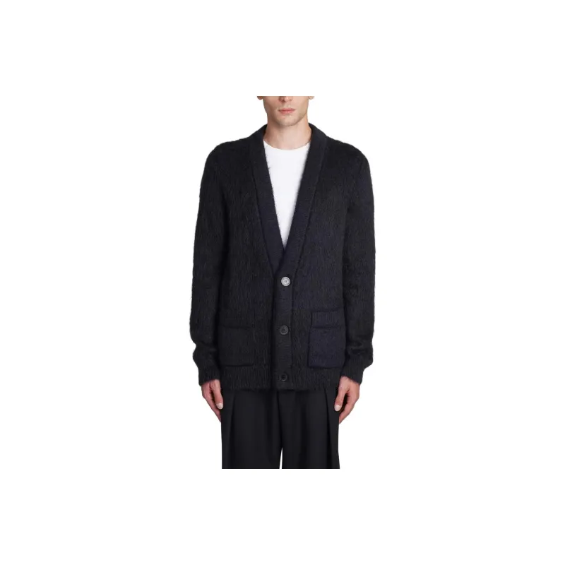 BALMAIN Logo Detailed V Neck Cardigan-0
