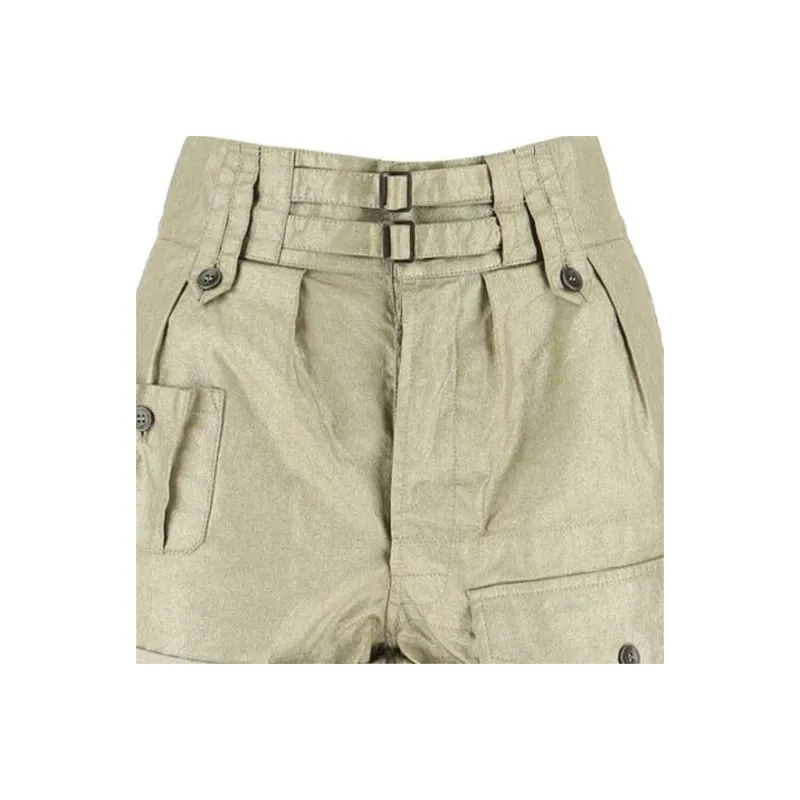 SAINT LAURENT Belted Cargo Shorts-4