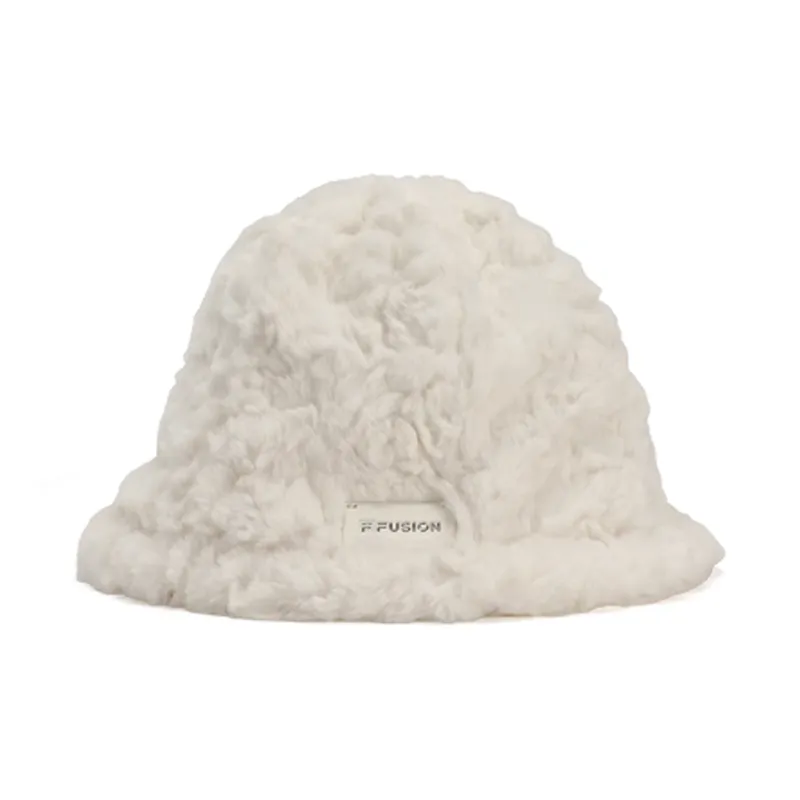 FILA Cotton Polyester Bucket Hats Women's Black/White-0