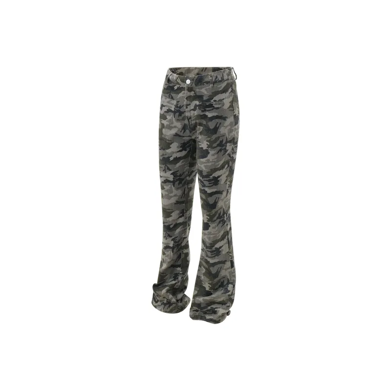 GBXM Cargo Pants Unisex Green Camouflage-2