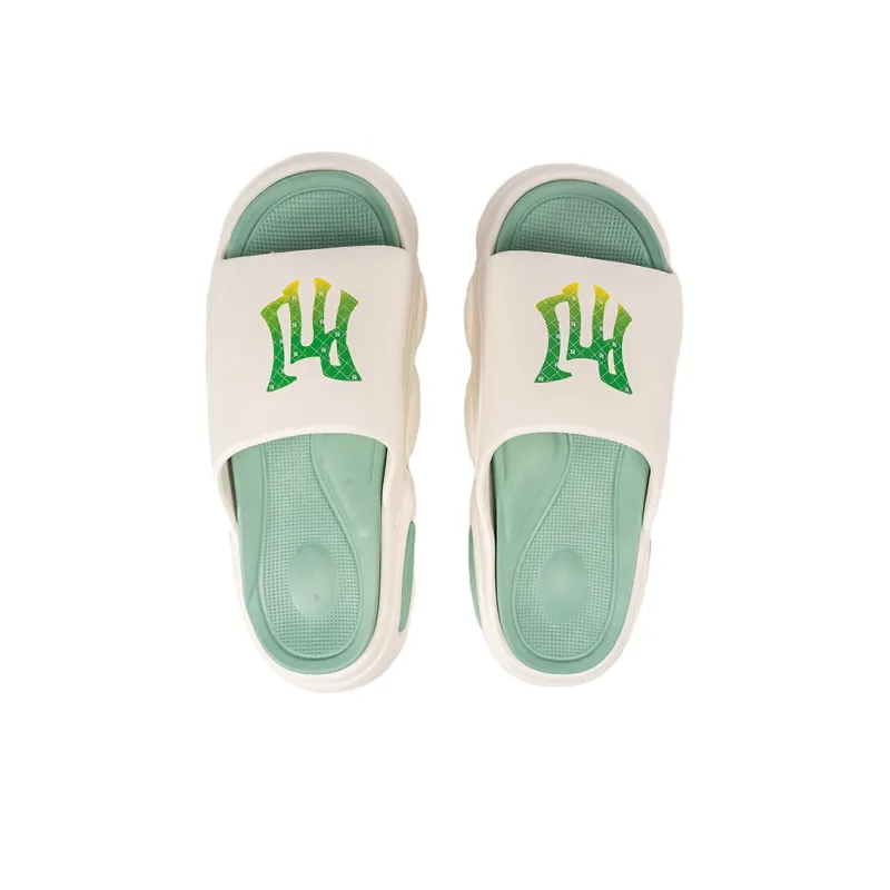Pnj Cotton Sensory Slippers Unisex White Green-4