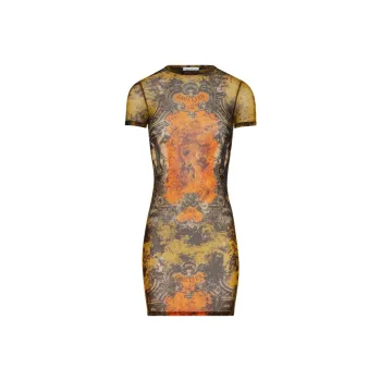 Jean Paul Gaultier Short Sleeved Dresses Women's Orange