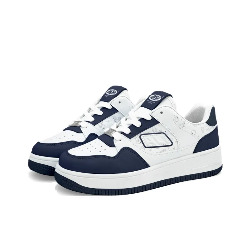 ALI THE FOX Low Top Skateboard Shoes Unisex White-32