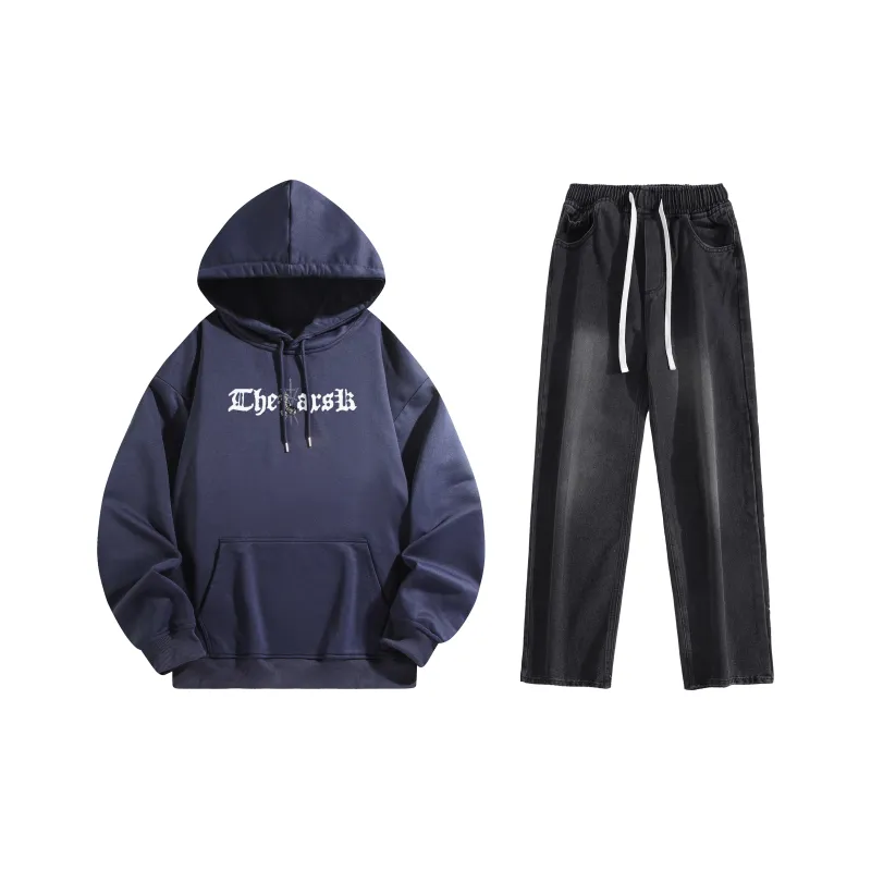 A.X.S.K Sweatshirt Sets Unisex-49