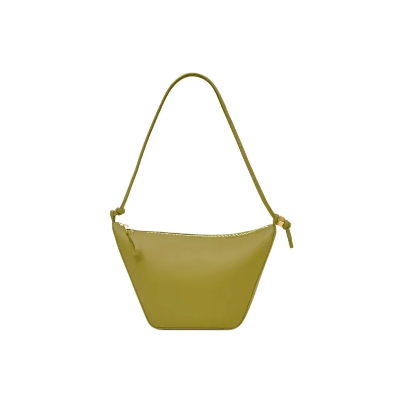 LOEWE Hammock Hobo Calfskin Crossbody Handbag, Shoulder Bag Mini Women's Light Moss Green-5