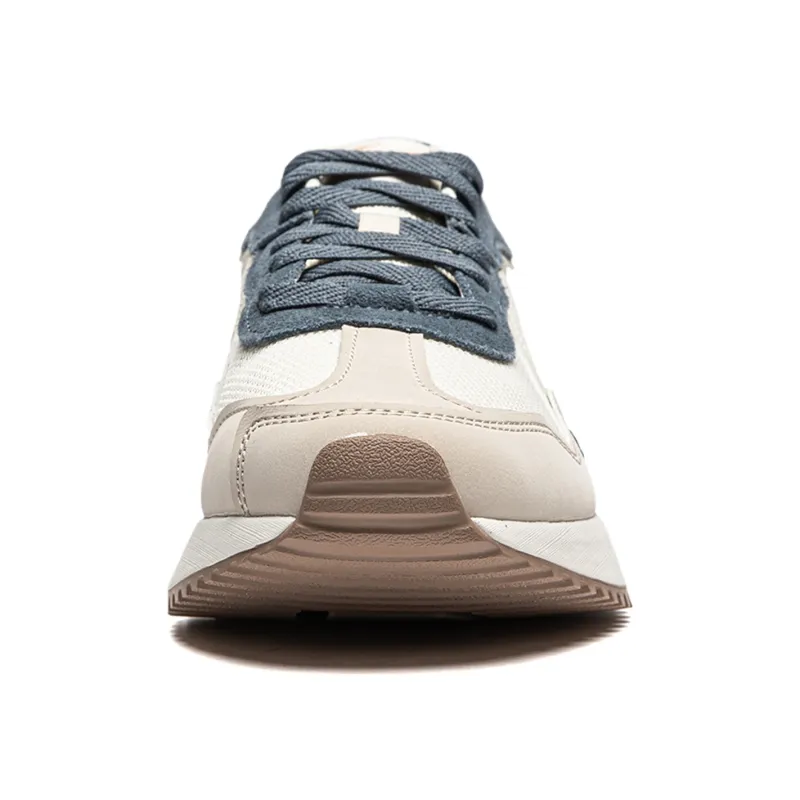 LiNing Zaiwu Cushioning Anti-Slip And Wear-Resistant Height Increasing Low-Top Casual Shoes Men's White Gray Blue-4