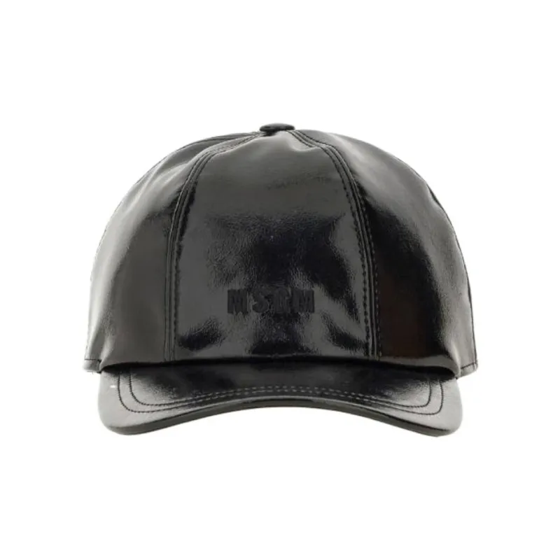 MSGM Logo Embroidered Elasticated Strapped Baseball Cap-0
