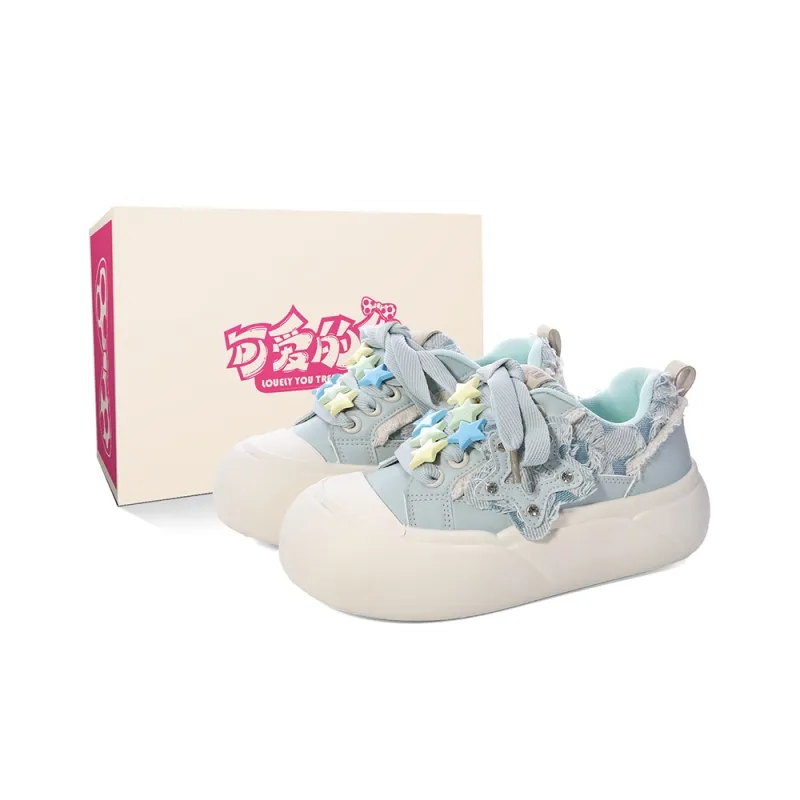 Lovely You Lightweight Cushioning Wear-Resistant Low-Top Skateboard Shoes Women's-42