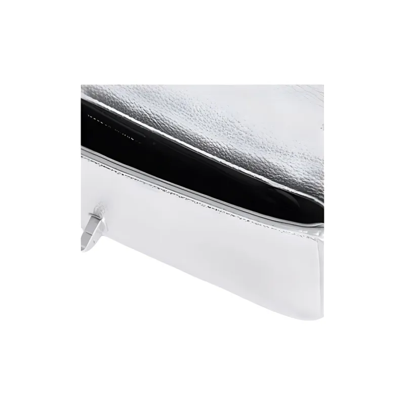 REBECCA MINKOFF Polyurethane Handbag Shoulder Bag Clutch Women's Silver-4