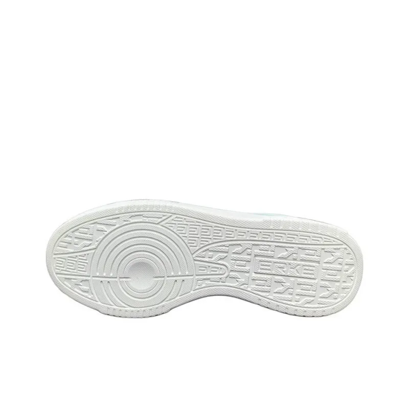 Erke Non slip Lightweight Low Top Skateboard Shoes Men's White Gray-2