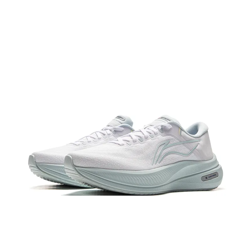 LiNing Height Increasing Cushioning And Abrasion Resistant Low Top Casual Running Shoes Women's Standard White-2
