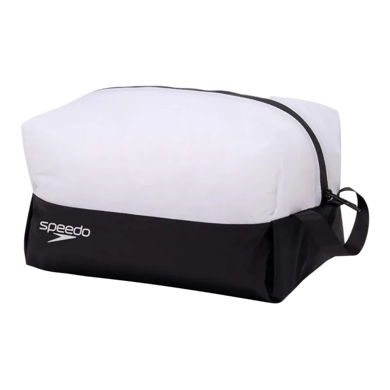Speedo Nylon Swim Bag Medium Size Unisex Black & White-0