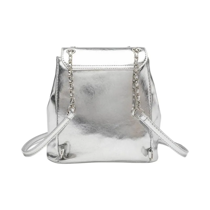 NX DOUGHNUT PU Backpack Women's Silver-3