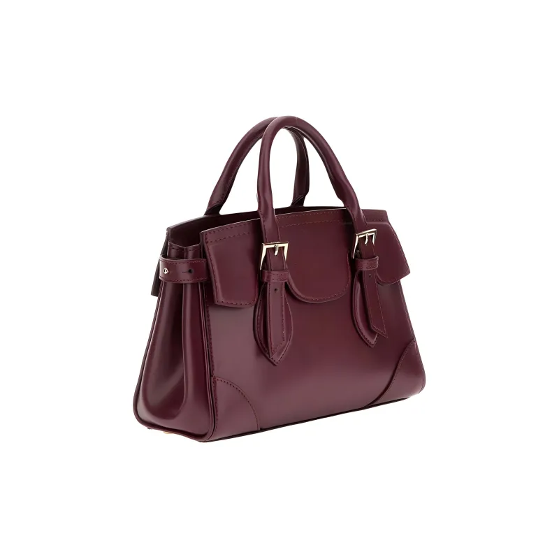 GUESS Genuine Leather Shoulder Bag Crossbody Bag Handbag Mini Women's Fuchsia-1