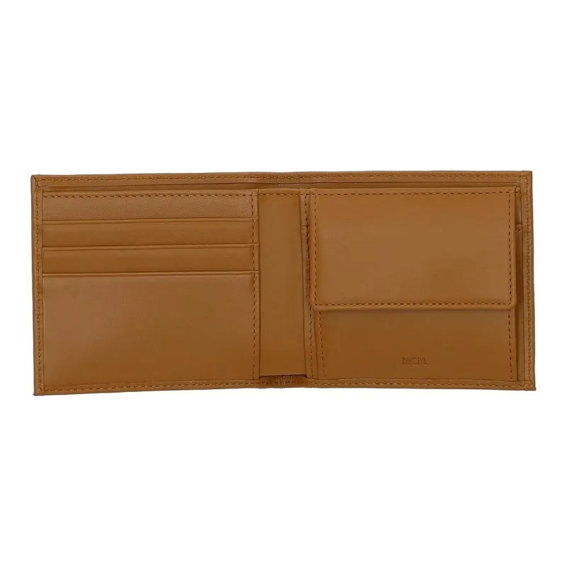 MCM Leather Wallet Unisex Brown-1
