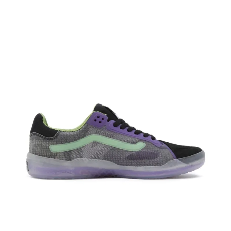 Vans Evdnt Skateboard Shoes Unisex Low-Top Black/Purple/Green-1