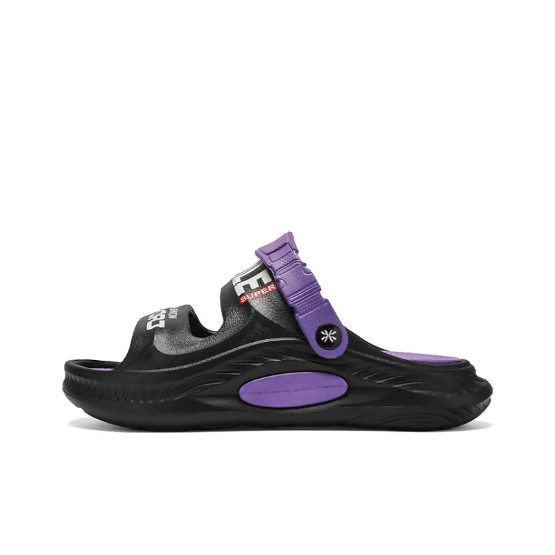 YUZHAOLIN Beach Sandals Men Black Purple-15