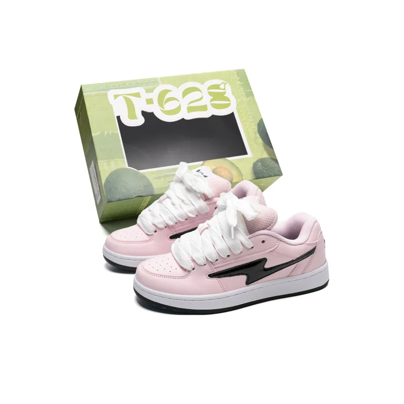 T628 Puffy Shoes Cushioned Wear-Resistant Lightweight Breathable Slip-Resistant Low-Top Skateboard Shoes Unisex-156