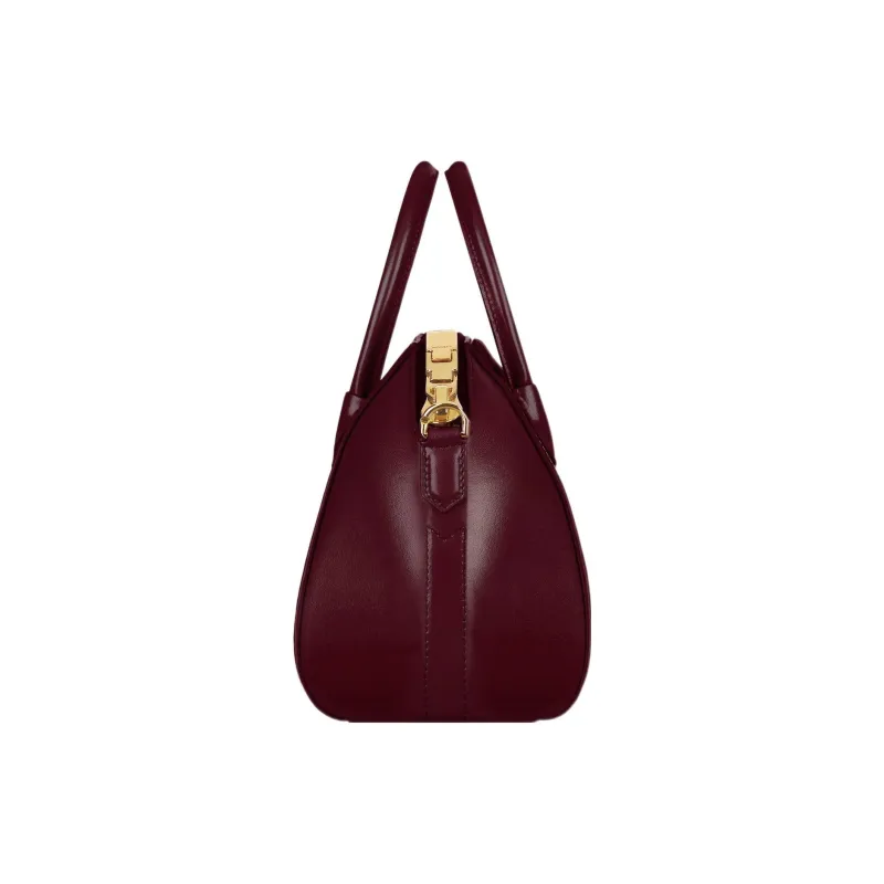 GIVENCHY Antigona Calfskin Shoulder Bag Crossbody Bag Handbag Mini Women's Burgundy-1