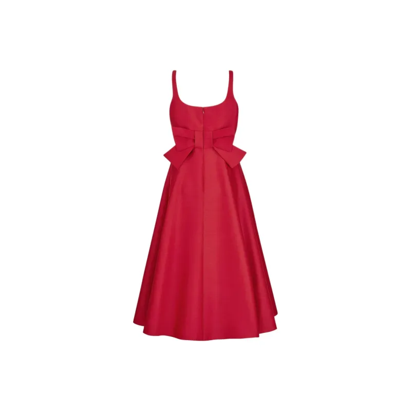 DIOR Slip Dresses Women's Red-1