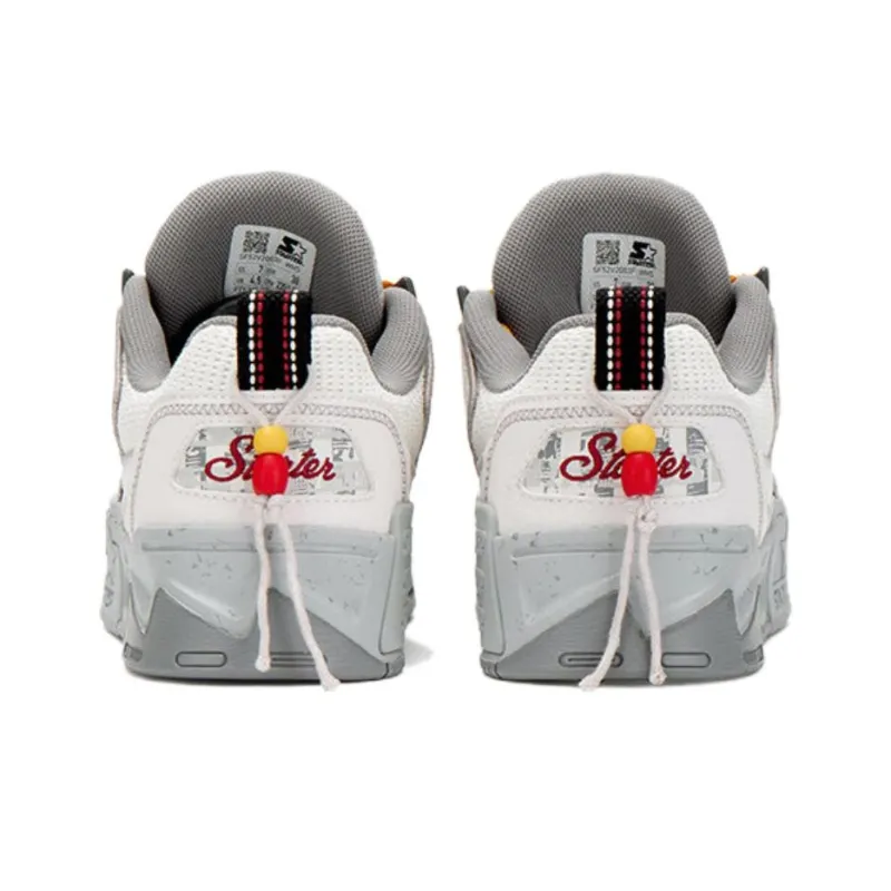 STARTER RESORT COLLECTION Non slip Lightweight Low Top Skateboard Shoes Unisex White Gray-2