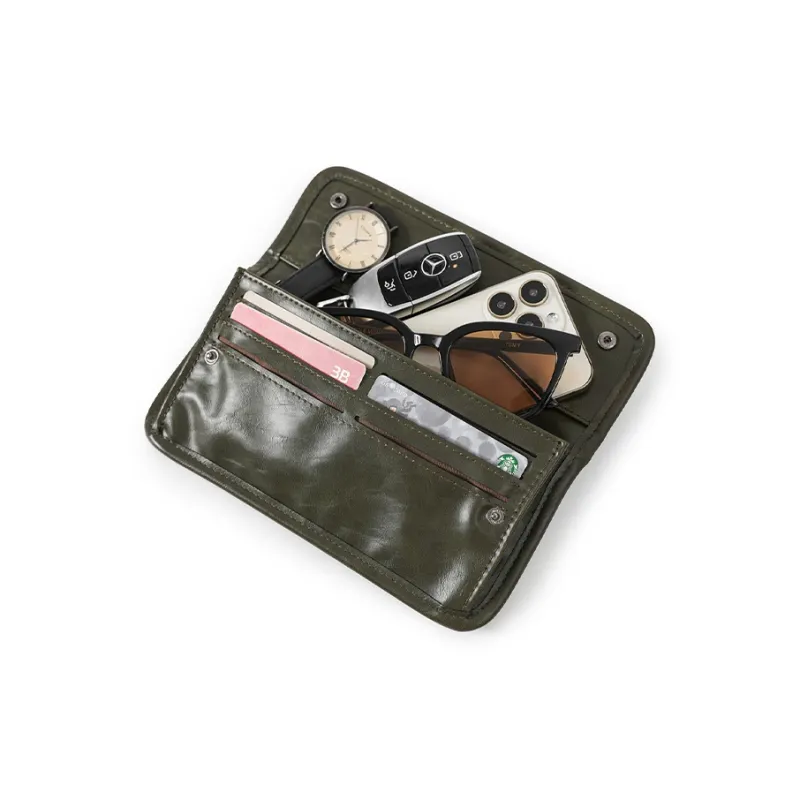 Mulinsen Pu Wallet Regular Men's Black/Vintage Green-2
