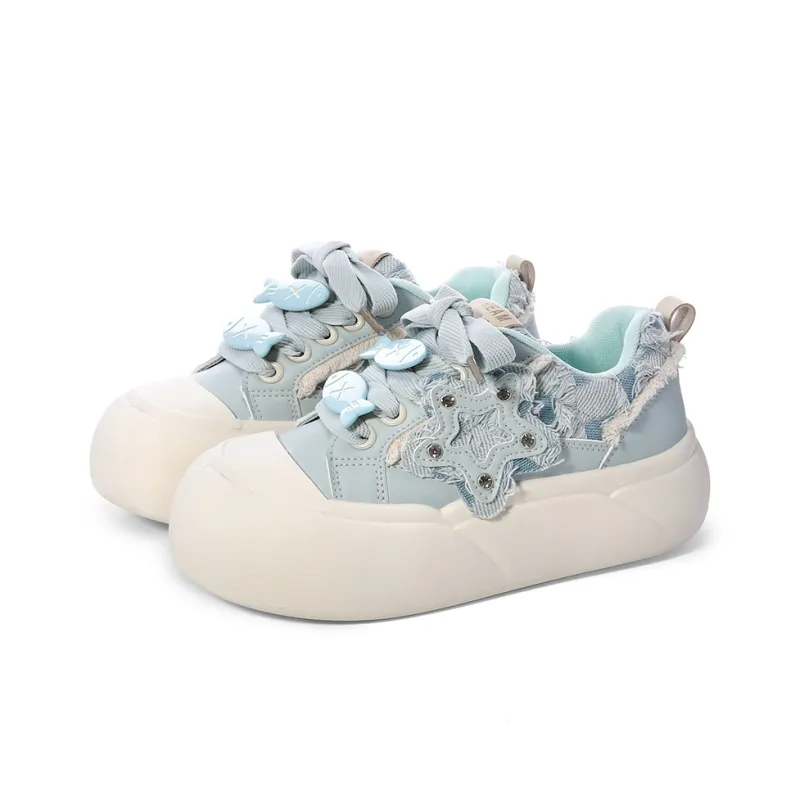 Lovely You Lightweight Cushioning Wear-Resistant Low-Top Skateboard Shoes Women's-26