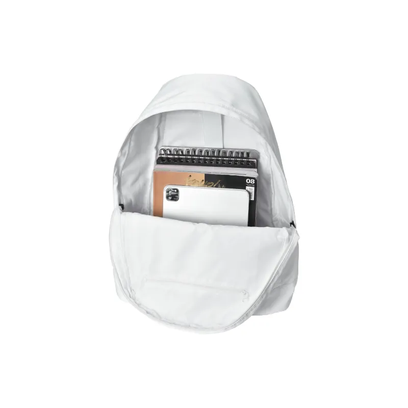 HINY Polyester Backpack Unisex White-3