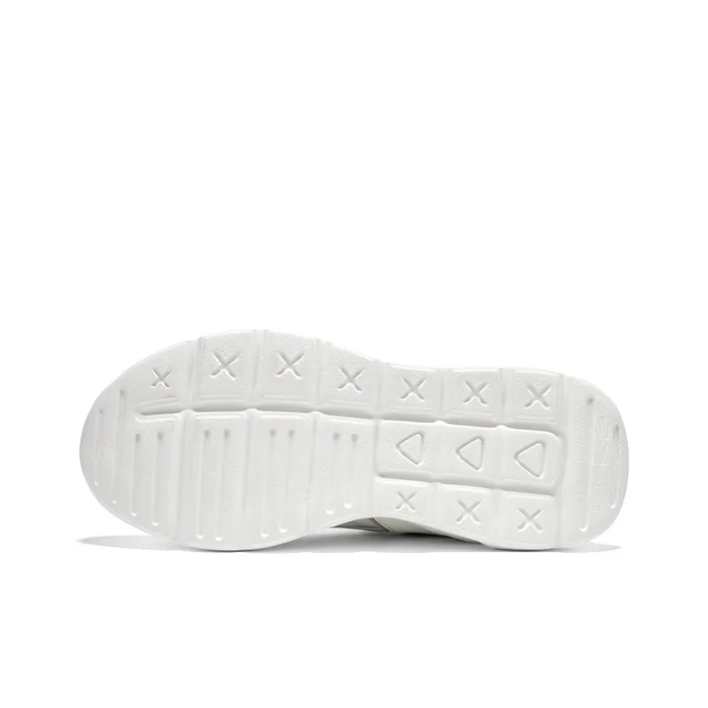 Erke Abrasion Resistant Breathable Low Top Casual Shoes Women's Microcrystal White Pencil Gray-6
