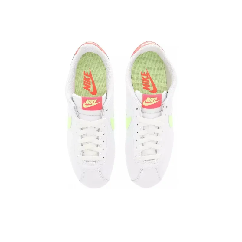 Nike Classic Cortez Leather 'Volt Flash Crimson' Women's-3