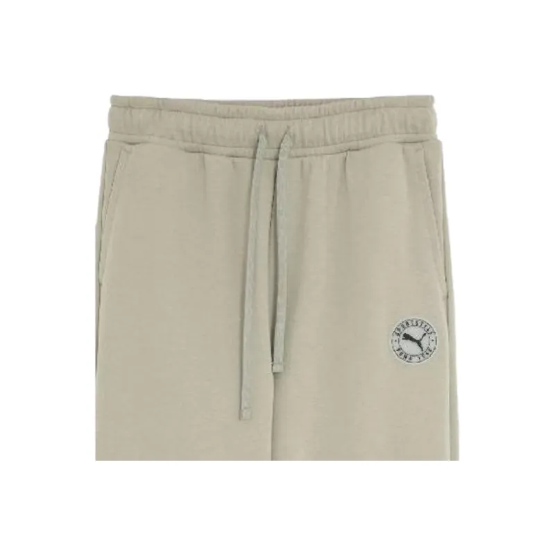 PUMA Casual Pants Unisex Light Gray-3